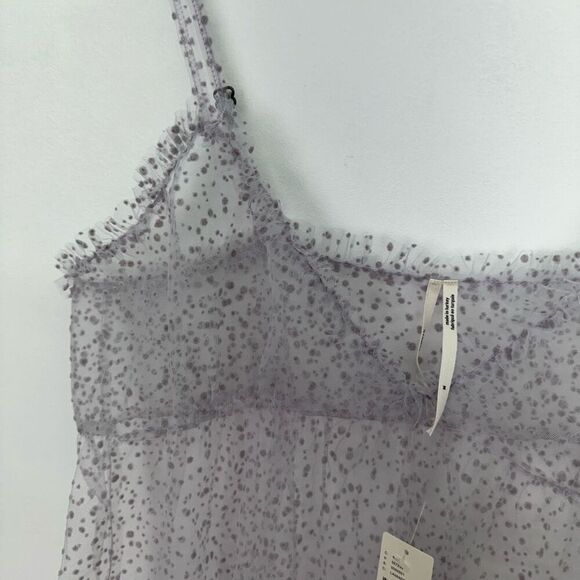 Anthropologie Women’s By Anthropologie Sheer Dot Tulle Sheer Slip Dress - Picture 7 of 12